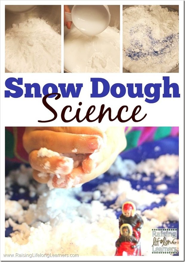 Snow Dough Science Play and Exploration