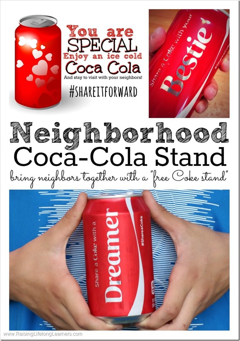 #Shareitforward free neighborhood coke stand - acts of kindness