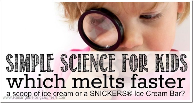 Simple Science for Kids |  Which Melts Faster #ShareFunshine #ad