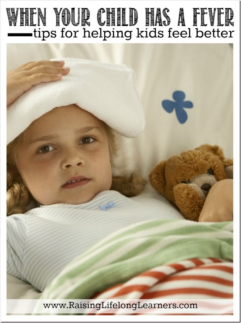 When Your Child Has a Fever - Tips for Helping Kids Feel Better #FightFever #ad