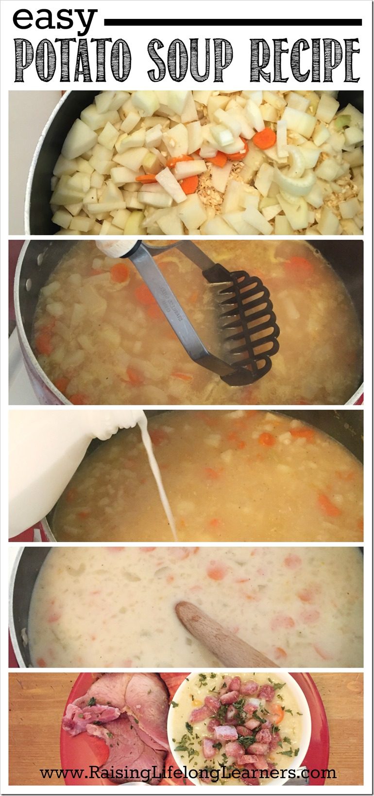 easy potato soup recipe #fortheloveofham #cbias AD