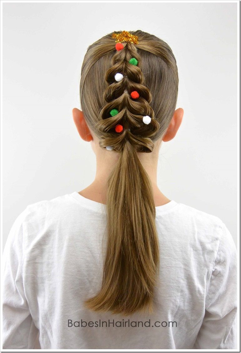 Christmas Hairstyles for Little Girls