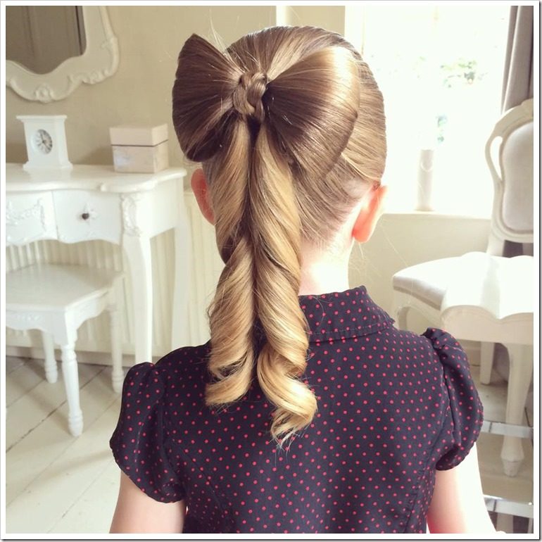 Christmas Hairstyles for Little Girls