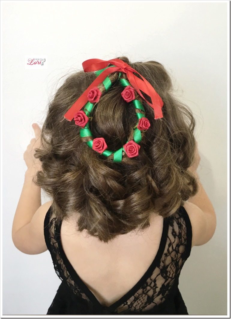 Christmas Hairstyles for Little Girls