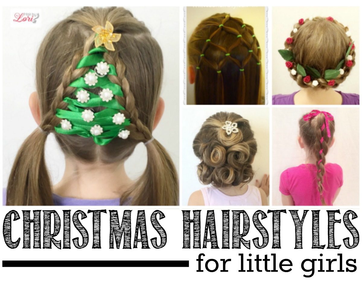 20 Easy Christmas Hairstyles for Little Girls