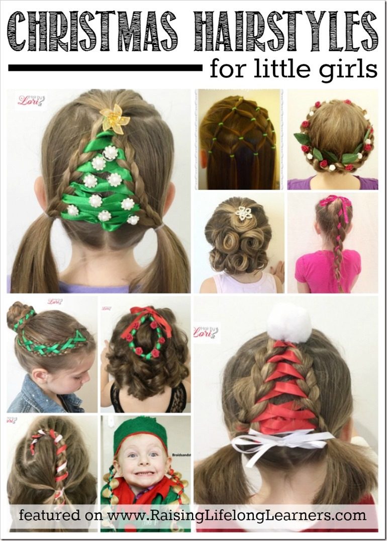 20 Easy Christmas Hairstyles For Little Girls