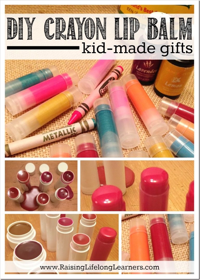 Diy Crayon Lip Balm Kid Made Gifts