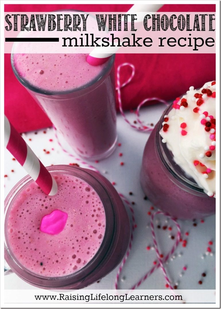 Strawberry White Chocolate Milkshake Recipe