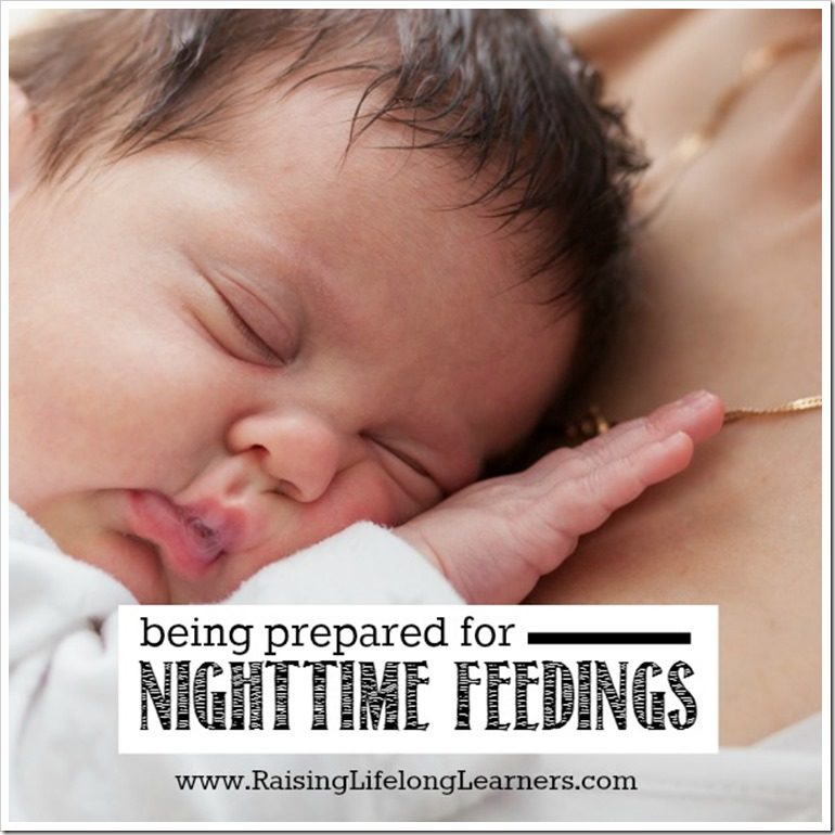 Being Prepared for Nighttime Feedings