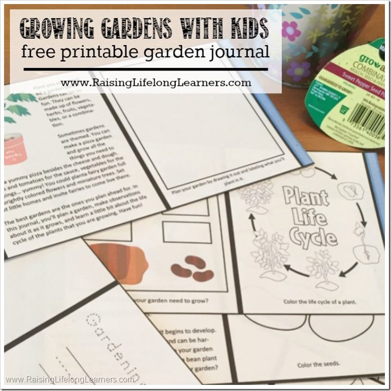 How to Use a Garden Journal with Kids (teacher made)