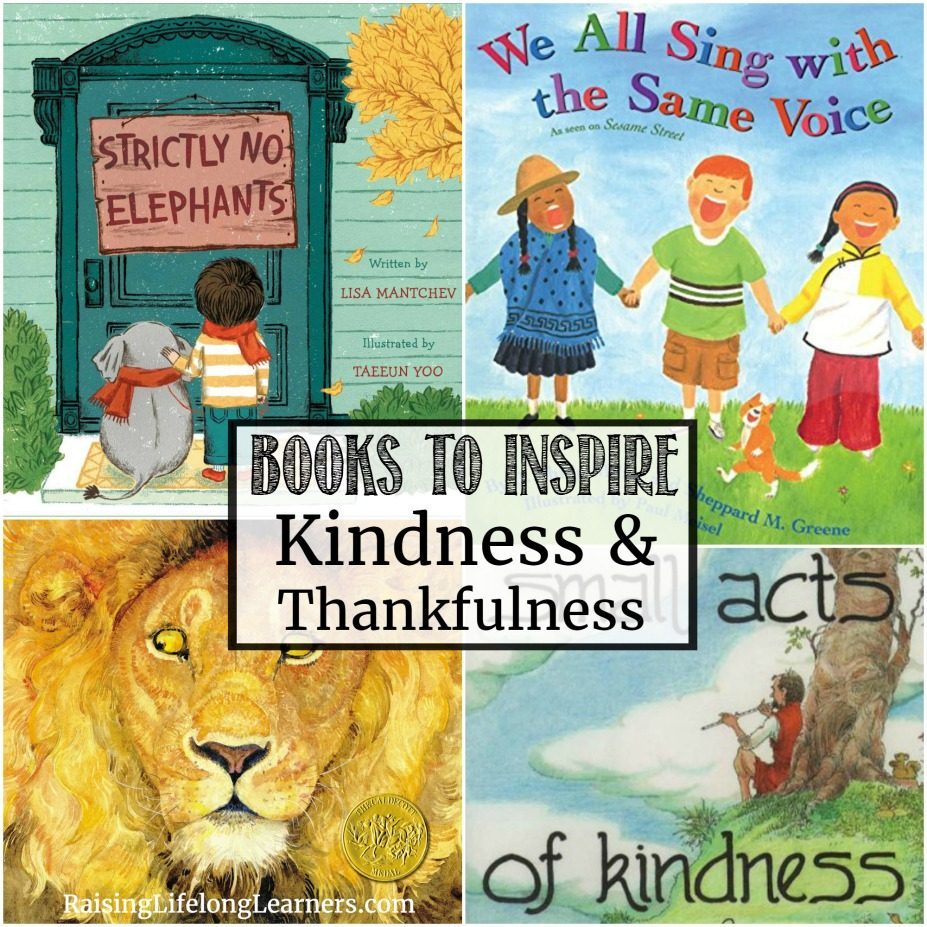 These books to inspire kindness and thankfulness are perfect any time of year!