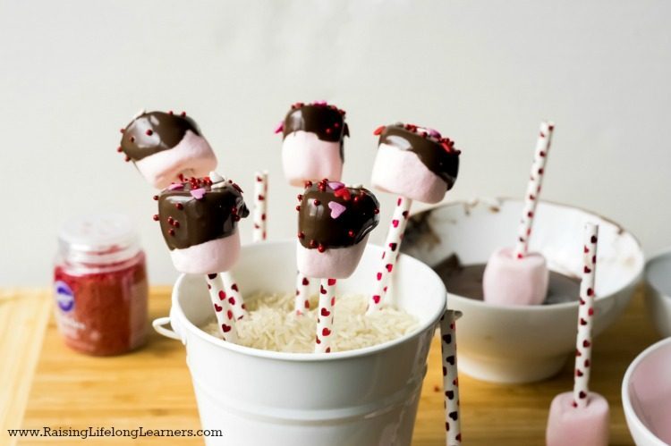 Valentines Day Marshmallow Pops 