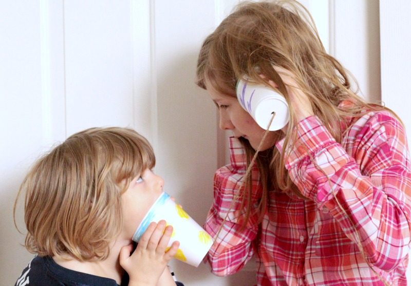 Making a cup and string telephone is a classic kids' activity. Make it a little more scientific with this string telephone explanation!