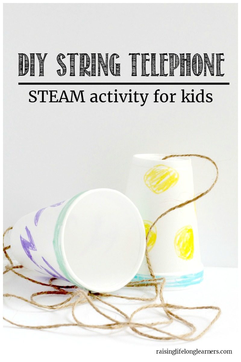 Making a cup and string telephone is a classic kids' activity. Make it a little more scientific with this string telephone explanation!