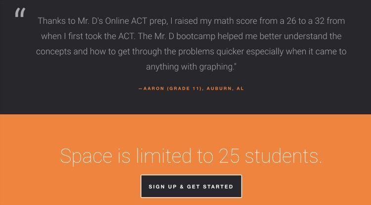 Mr. D Math ACT Bootcamp