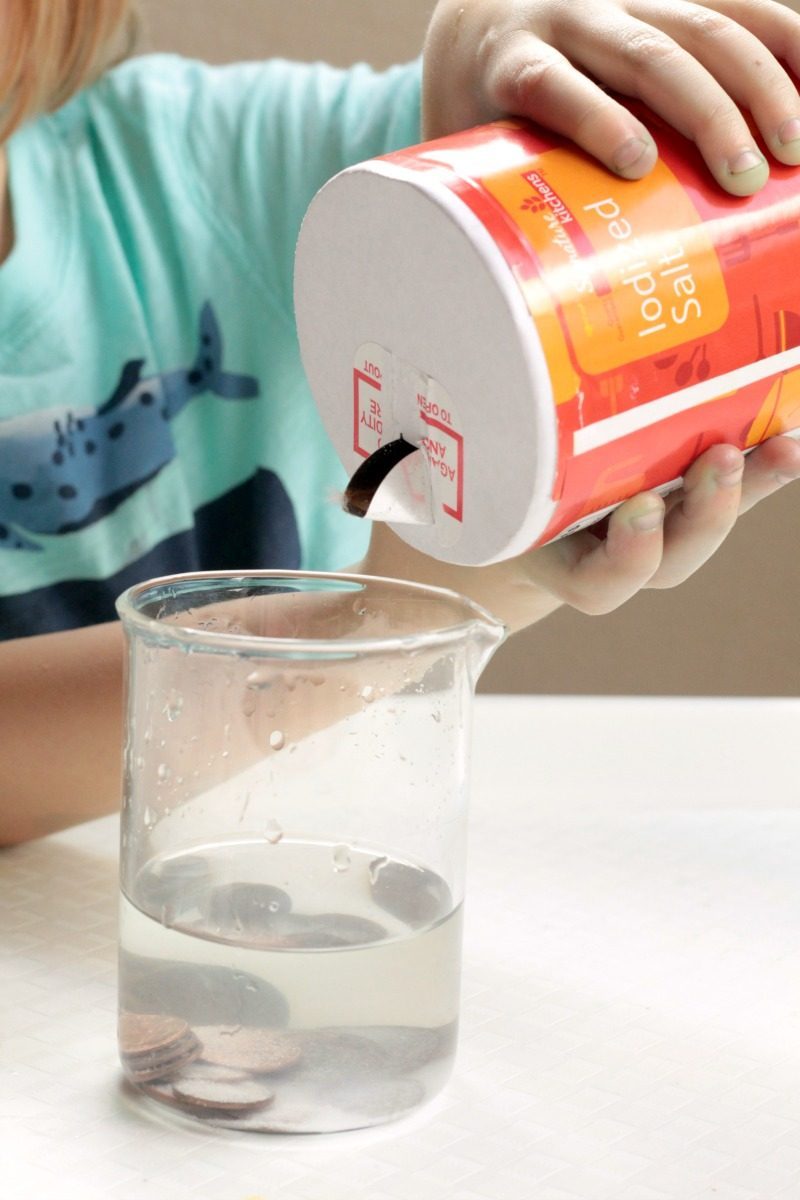 Try your hand at classic science with the cleaning pennies science experiment. Kids will be amazed at how this simple chemical reaction transforms pennies!