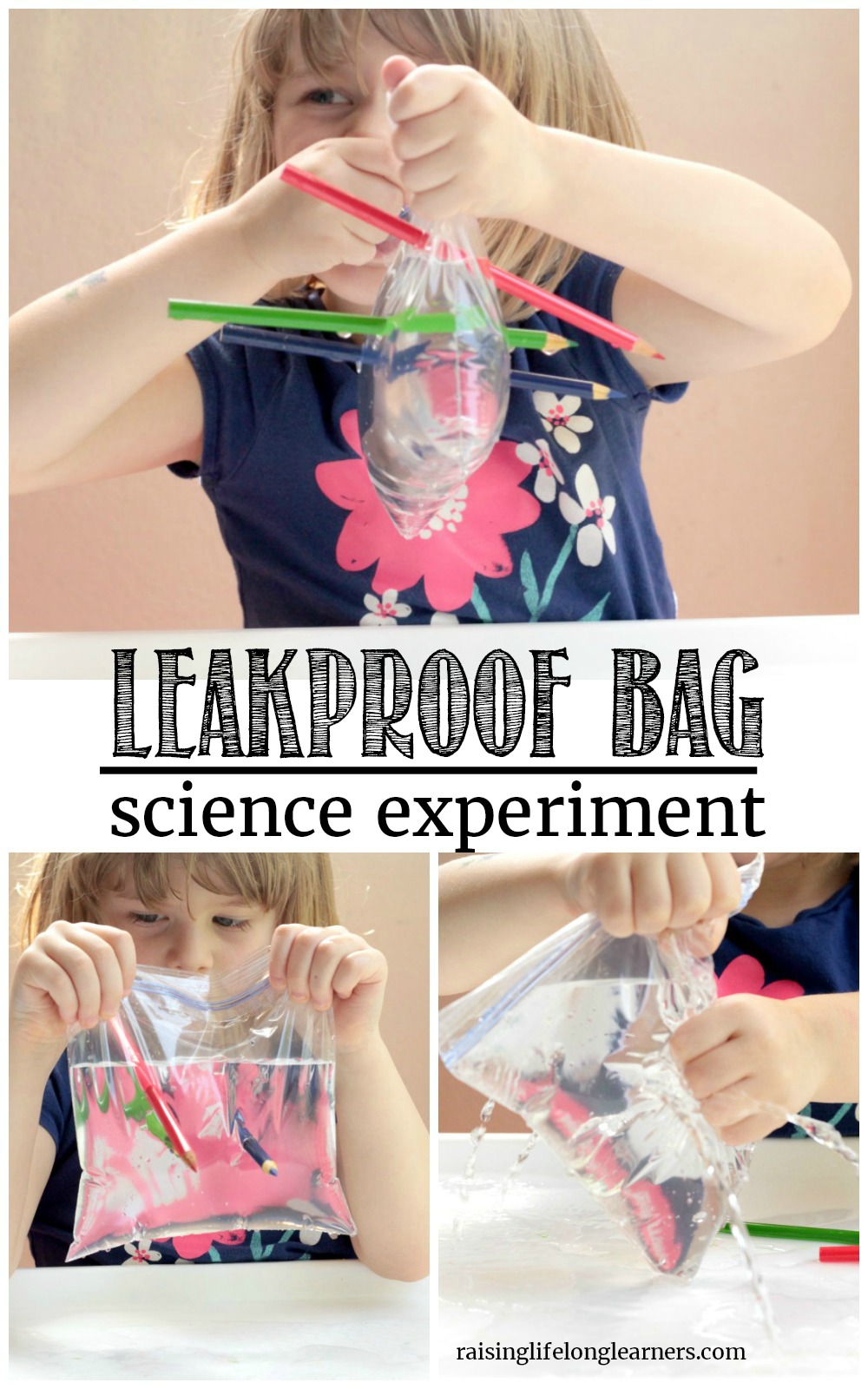 leak proof ziplock bag experiment