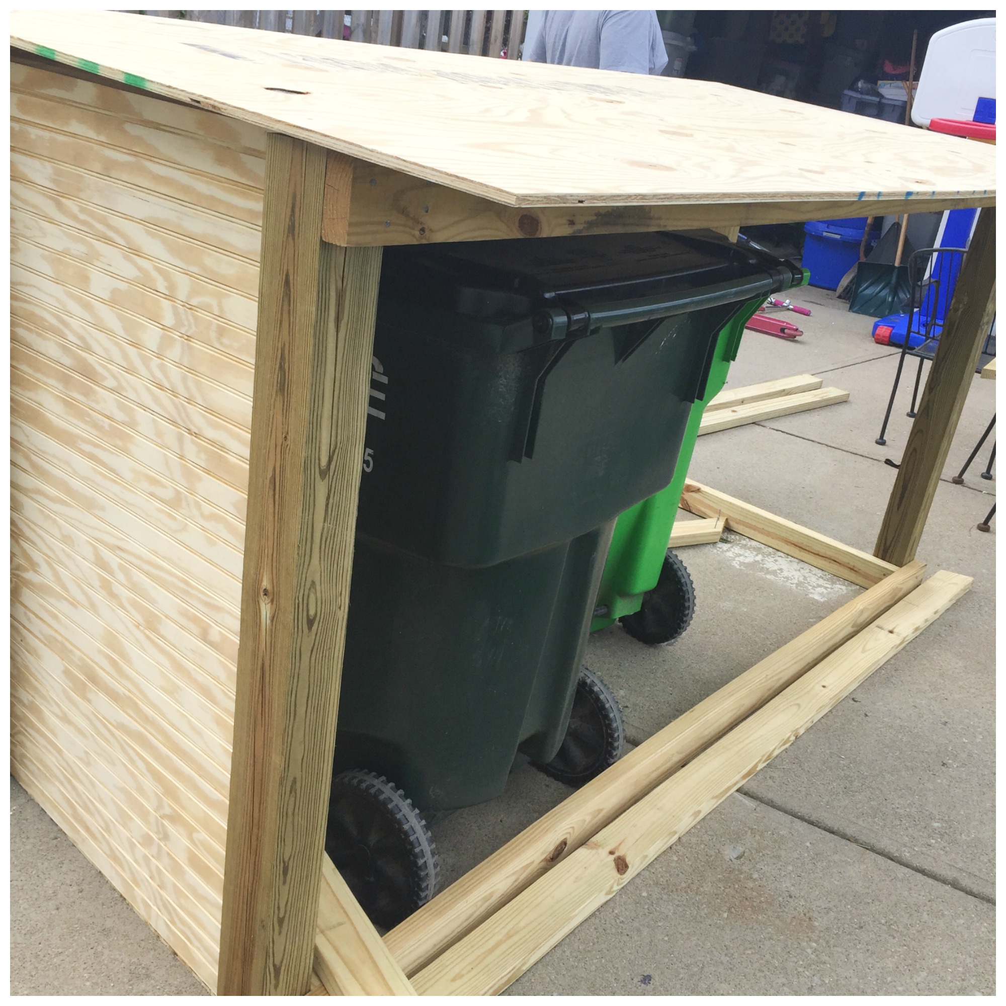 Roofing a Backyard Toy and Bike Shed