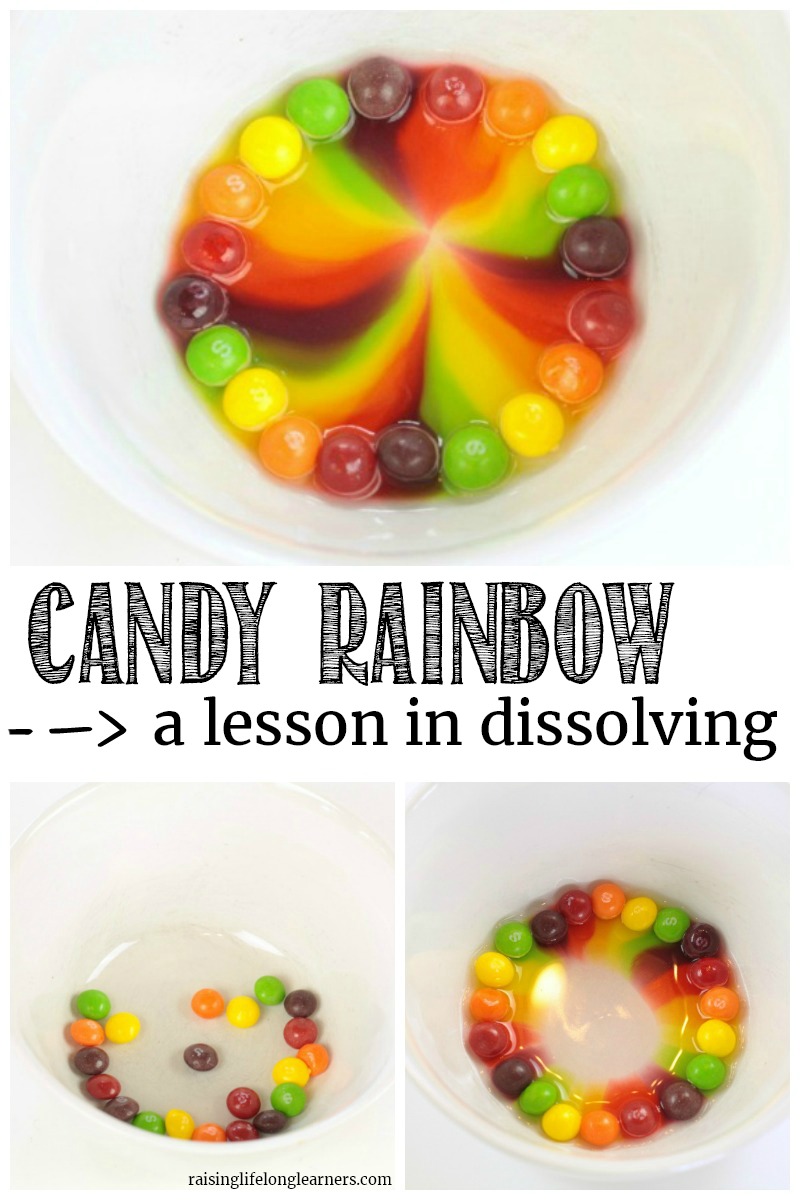 rainbow experiment with skittles