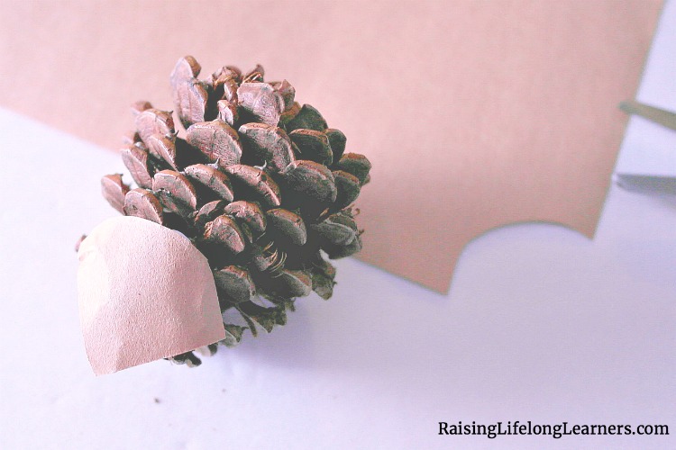 Pinecone Hedgehog Craft for Kids