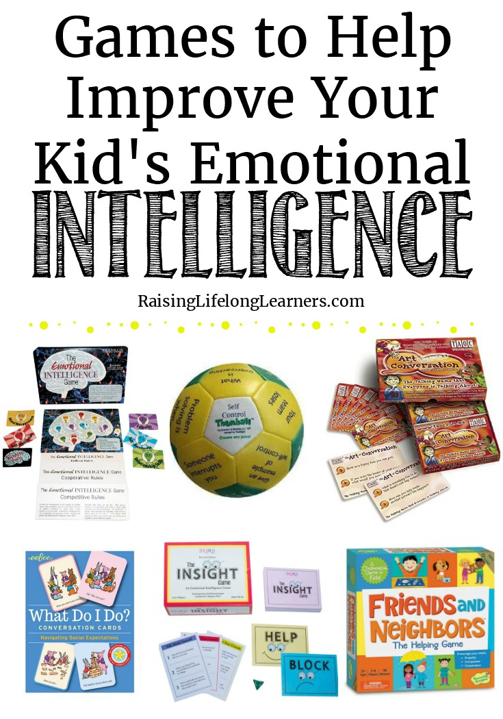 Emotions can take over without a plan in place. Learning through play is a fantastic way to teach new techniques to kids. Let's get to it with these games. Raising Lifelong Learners #games #giftedness #giftedchildren #emotionalintelligence #homeschooling #homeschoolfun